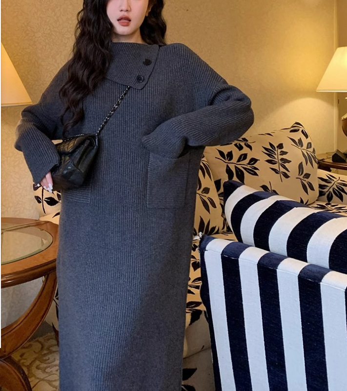 New Long Turtleneck Sweater Dress 12