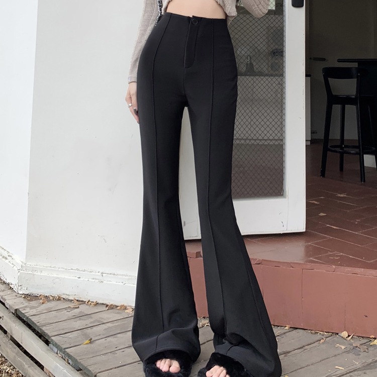 Black flared casual pants 39 01