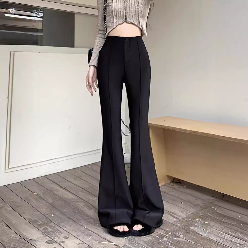 New black flared casual pants 57